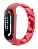 Xiaomi Mi Band 7 Uyumlu Kumaş Cırtlı Kamuflaj Kordon