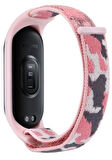 Xiaomi Mi Band 7 Uyumlu Kumaş Cırtlı Kamuflaj Kordon