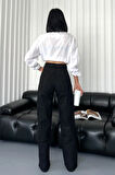 Kadın Yüksek Bel Wide Leg Jean