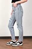 Kadın Lyc Lazer Kesim Skinny Jean
