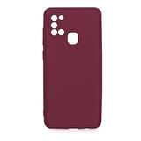 Samsung Galaxy A21S Lansman Kılıf İçi Dolgulu Esnek Soft Yapılı Premium Silikon Kapak RCV/Mara