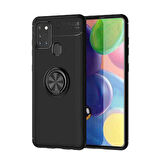 Samsung Galaxy A21S Kılıf Yüzüklü Şık Premium Silikon Kapak RCV/Ravel