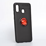 Samsung Galaxy A30 Kılıf Yüzüklü Şık Premium Silikon Kapak RCV/Ravel