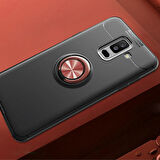 Samsung Galaxy A6 Plus 2018 Kılıf Yüzüklü Şık Premium Silikon Kapak RCV/Ravel