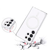 Samsung Galaxy Z Flip 6 Kılıf Şeffaf Yapılı ve Magsafe Özellikli Sert Premium Silikon Kapak RCV/Allstar