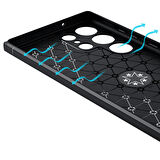 Huawei P30 Pro Kılıf Yüzüklü Şık Premium Silikon Kapak RCV/Ravel