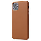 Apple iPhone 11 Pro Max Kılıf İçi Kadife Kaplı Pu Deri Kablosuz Şarj Destekli Kapak RCV/Eyzi