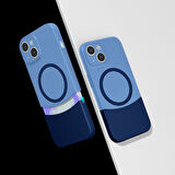 İphone 14 Kılıf M-Safe Özellikli Çift Parçalı Ultra İnce Sert Kapak RCV/Duble