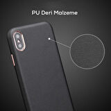Apple iPhone XS Kılıf İçi Kadife Kaplı Pu Deri Kablosuz Şarj Destekli Kapak RCV/Eyzi