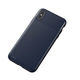 iPhone XS Kılıf El İzi Yapmayan Yüksek Kaliteli Silikondan Üretilmiş Premium Kapak RCV/Negro