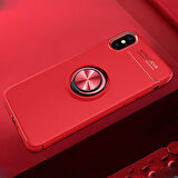 iPhone XS Kılıf Yüzüklü Şık Premium Silikon Kapak RCV/Ravel