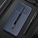 Oppo Reno 2 Kılıf El İzi Yapmayan Yüksek Kaliteli Silikondan Üretilmiş Premium Kapak RCV/Negro