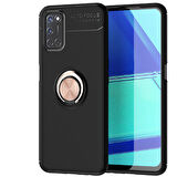 Oppo Reno A72 Kılıf Yüzüklü Şık Premium Silikon Kapak RCV/Ravel