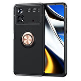 Poco M4 Pro 4G Kılıf Yüzüklü Şık Premium Silikon Kapak RCV/Ravel