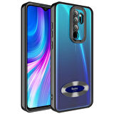 Redmi Note 8 Pro Uyumlu Kenarları Parlak ve Logo Detaylı Şık Esnek Silikon Kapak RCV/Omega