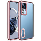 Xiaomi Mi 12T Uyumlu Kenarları Parlak ve Logo Detaylı Şık Esnek Silikon Kapak RCV/Omega