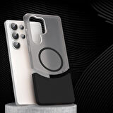 Galaxy S25 Ultra Ultra İnce Yapılı Çift Parçalı Siqurt Magsafe Sert Kapak