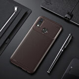 Huawei P20 Lite Kılıf Karekarbon Desenli Şık ve Dayanıklı Torvex Premium Silikon Kapak