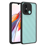Redmi 12C Kılıf Kenarları Renkli arkası Mat Rexa Premium Silikon Kapak
