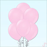 Lila Pembe Şeffaf Pullu Soft Balon Zincir Seti ( 30 pembe 30 lila 10 şeffaf 1 Gold  Pul 1 Zincir)
