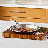 Karaca 3ply Powersteel 316 Çelik Indüksiyon Tabanlı Grill Tava 28 Cm