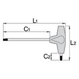 Unior 193HX T Saplı Allen 2 mm 623238