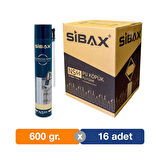 Sibax NS66 Poliüretan Dolgu Köpüğü - Montaj Köpük 600 gr. - 16'lı Paket
