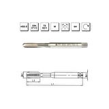 MTE Makina Takım M5 HSS - E DIN 371/C Metrik Normal Vidalı Düz Kanallı Makina Kılavuzu - B00105720500