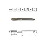 MTE Makina Takım M12x1.5 HSS - E DIN 374/C Metrik İnce Vidalı Düz Kanallı Makina Kılavuzu - B00105751206