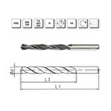 MTE Makina Takım 10.6 mm HSS DIN 338 Silindirik Saplı Matkap Ucu Haddeli - B00000011060