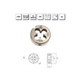 MTE Makina Takım M24x1.5 HSS DIN EN 22 568 Metrik İnce Vidalı Pafta Lokması - B00110032406