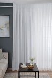Estetik Modern Flamlı Dokulu Pileli Tül Perde Salon Oturma Odası Yatak Odası Çocuk Odası