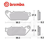 Brembo 07ho13sp Sinterli Fren Balatası Honda Cb1000r 2018-2020 Honda Crossrunner 800  2011-2020