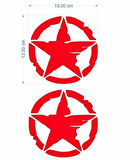Gogo Sticker 2'li Army Yıldız Kırmızı 13 X 13 Cm
