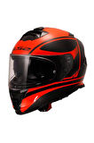 Storm 2 Kapalı Kask Dodger Mat Siyah Neon Turuncu