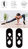 2 Adet Bayan Kaydırmaz Tabanlı Yoga Pilates Fitness Dans ve Spor Çorabı