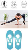 2 Adet Bayan Kaydırmaz Tabanlı Yoga Pilates Fitness Dans ve Spor Çorabı