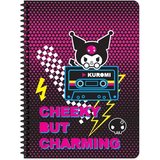 Kuromi Defter Spiralli Karton Kapak 16,5x22,5 80 YP Çizgili 380631-12