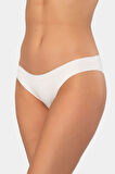 Türen Kadın Lazer Kesim Pamuklu Bikini Külot 907/Beyaz