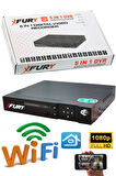 FURY 3 Kamera 1080P Görüntü Gece Renkli Full Hd 4xUltra Led Gece Renkli Güvenlik Kamera Seti 1TB