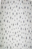 More Home Müslin Bebek yastık kılıfı  % 100 pamuklu gri yıldızlı   35x44