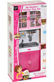 My Happy Kitchen Mutfak Tezgahı ve Dolabı  Oyuncak Mutfak Seti lavabo Oyuncak Evcilik Seti