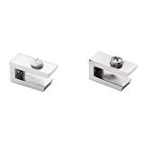U CAM ETEJERİ METAL VİDALI KROM