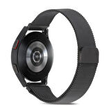 Megafox Amazfit GTS/2Mini/2 42mm/2e 42mm Uyumlu Hasır Metal Kordon Mıknatıslı Tel Örgü Kayış