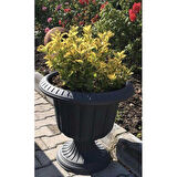 Omnipazar SO-N003 Nergiz Dekoratif Dış Mekan Saksı 47 lt Antrasit 3 Adet