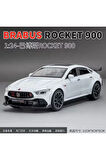 1:24 Brabus Rocket 900 Diecast Model Araba Mercedes Amg gtr Beyaz Diecast Model Araba Brabus