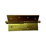 ALÜMİNYUM GENİŞ OKKA KAPI MENTEŞESİ 4 MM 12 CM SARI SOL