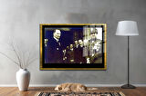 Gazi Mustafa Kemal Atatürk ÖZEL SERİ^# Miyrem  Design Cam Tablo Model: 18