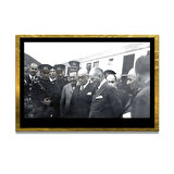 Gazi Mustafa Kemal Atatürk ÖZEL SERİ^# Miyrem  Design Cam Tablo Model: 31