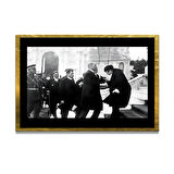 Gazi Mustafa Kemal Atatürk ÖZEL SERİ^# Miyrem  Design Cam Tablo Model: 46